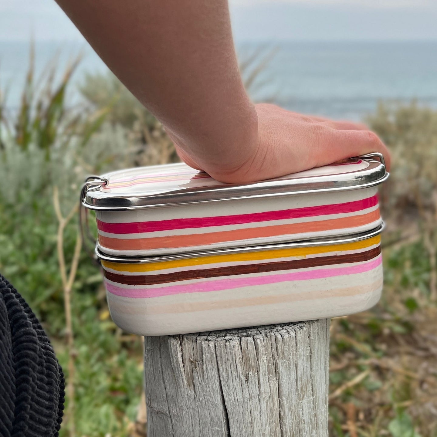 Retro Stripe Bento Lunchbox