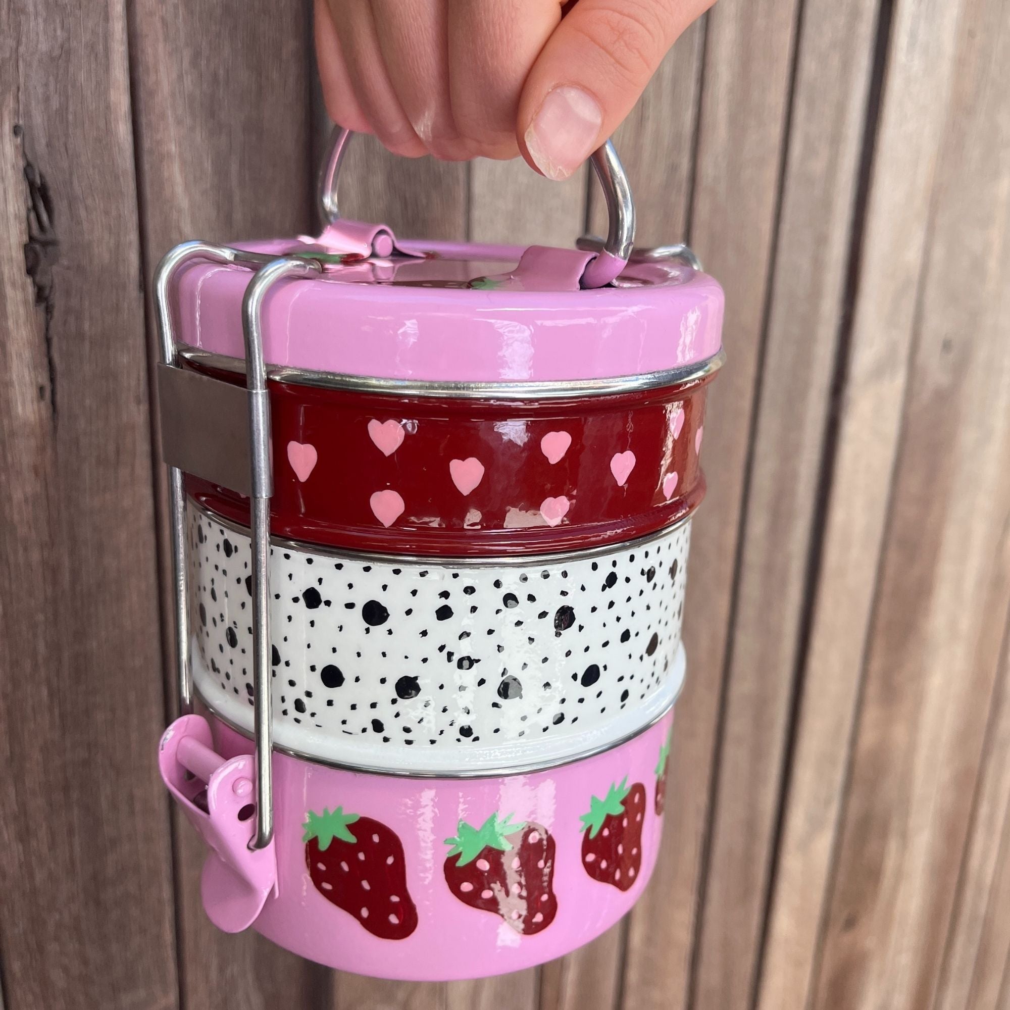 Tiffin Lunch Box - Folk Art Enamelware – BOUDIKAA